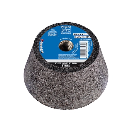 Pferd Cup Wheel, Steel, Black, Al/Oxd, 4 61801
